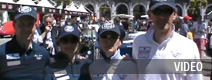 Mille Miglia 2012: Ein Gruß von der Piazza della Loggia mit Silvia und Thomas