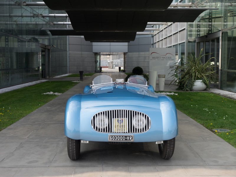Museo Nicolis, Villafranca Verona, Fiat 500 Colli Spider Barchetta 1949, auto d'epoca ph Mercanzin