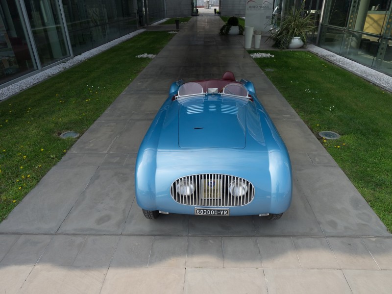 Museo Nicolis, Villafranca Verona, Fiat 500 Colli Spider Barchetta 1949, auto d'epoca ph Mercanzin