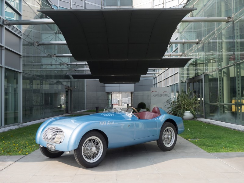 Museo Nicolis, Villafranca Verona, Fiat 500 Colli Spider Barchetta 1949, auto d'epoca ph Mercanzin