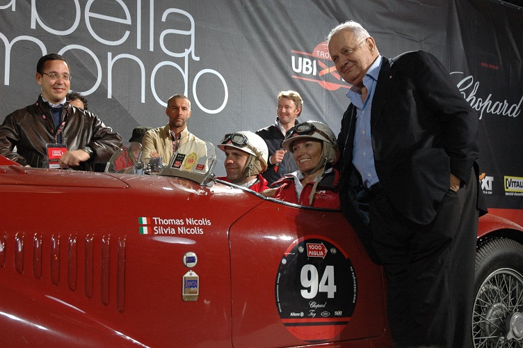 Luciano Silvia e Thomas Nicolis, Mille Miglia 2008 ph Enrico Renaldini