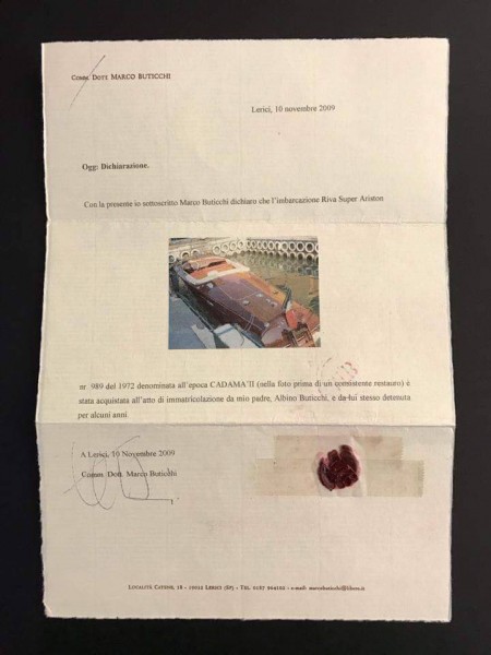 Museo Nicolis, Villafranca Verona, Riva Super Ariston, 1972, Centro Documentazione del Museo Nicolis, ph Museo Nicolis