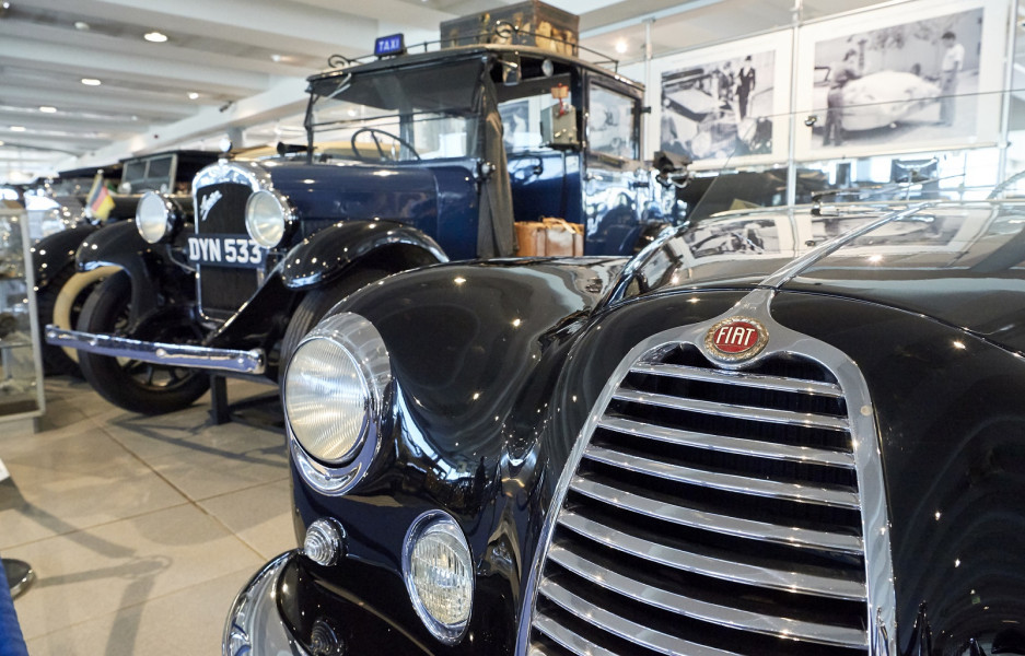 Museo Nicolis, Collezione Automobili, Fiat 1100 E Vistotal, Austin Heavy Taxi Cab, shooting Ruoteclassiche by Paolo Carlini