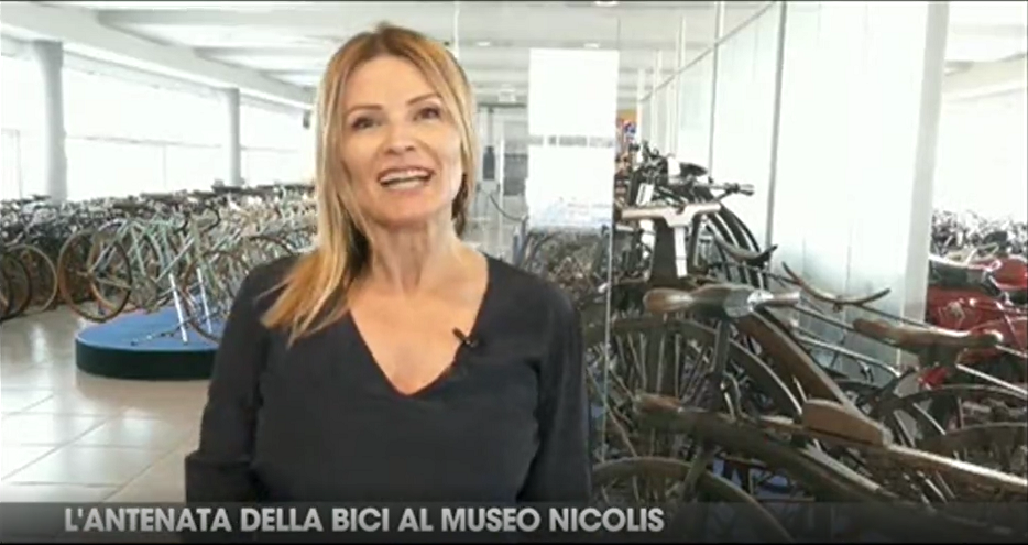 Telearena, Tg Sera, La collezione delle biciclette del Museo Nicolis, Silvia Nicolis
