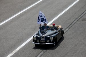 Foto Drivers' Parade_©Autodromo Nazionale Monza, Museo Nicolis, Fiat 1100Vistotal, Thomas Nicolis con Carmelo Sanz De Barros 