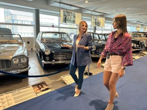 EspansioneTv, Zonaverde, Silvia Nicolis con Mariella Petagine, auto d'epoca ph Museo Nicolis