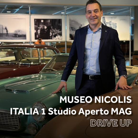 museo nicolis, mediaset, italia 1, drive up, alessio conti, auto d'epoca