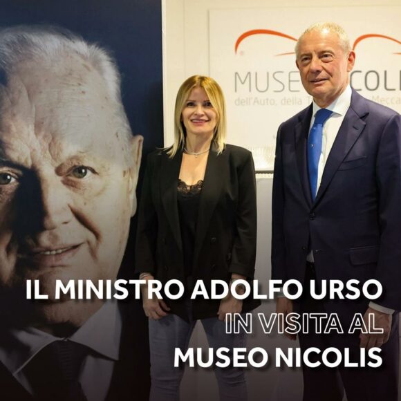 Museo Nicolis Verona, Ministro Adolfo Urso, Silvia Nicolis, auto d'epoca