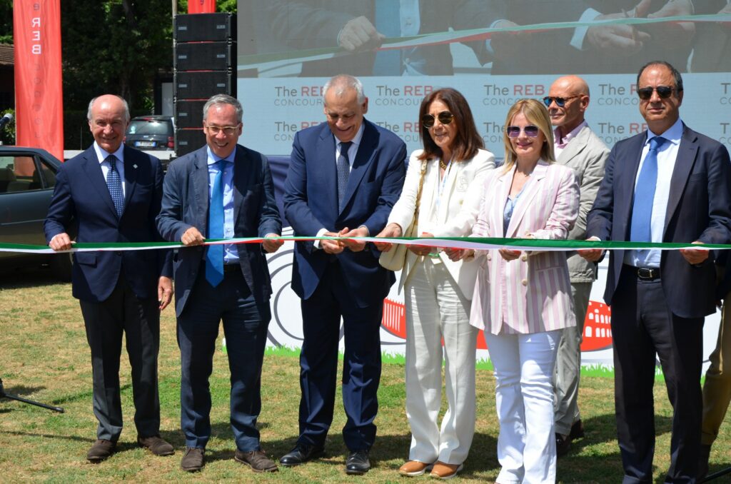 The REB Concours Roma, auto d'epoca, da sx Leanza, Llewellyn, Giannini, Fusco, Nicolis, Valente ph Stefano Dell'Orco