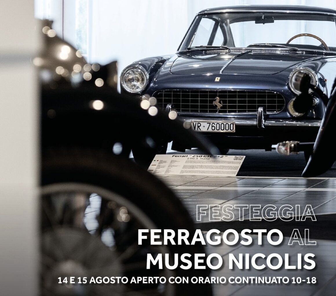 Museo Nicolis Verona, ponte Ferragosto siamo aperti, auto d'epoca, ph Museo Nicolis Museo Nicolis Verona, ponte Ferragosto siamo aperti, auto d'epoca, ph Museo Nicolis