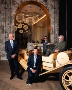 Adolfo Orsi Jr, Francesco Mennella, Giles Selves and Jeremy Jackson-Sytner con SGV del Museo Nicolis Verona