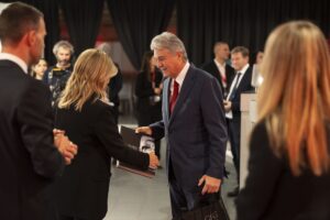 Museo Nicolis, Villafranca Verona, Fabrizio Giugiaro e Silvia Nicolis, Premio Museo Nicolis, auto d'epoca, ph Leaduser