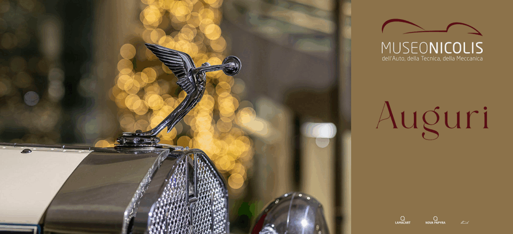 Museo Nicolis, Villafranca Verona, Auguri di buone feste 2025, auto d'epoca