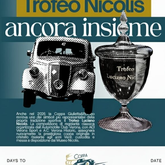 Evento, Coppa Giulietta&Romeo 2026, Trofeo Luciano Nicolis