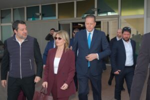 Museo Nicolis, Villafranca Verona, LetExpo 2026, Silvia Nicolis con Matteo Salvini e Federico Bricolo, ph Stefano Valentino