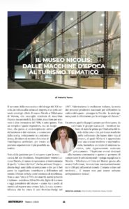 Museo Nicolis, Villafranca Verona, rivista Articolo 9 di Valeria Torre, intervista Silvia Nicolis