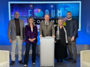 Museo Nicolis, Villafranca Verona, Simone Boschini, Silvia Nicolis, Lucio Salgaro, Tiziana Recchia, Luca Mingardo, Forum Economia su Telearena, ph Telearena