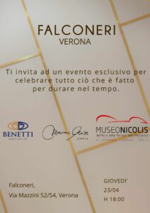 Museo Nicolis, Villafranca di Verona, evento Falconeri, Benetti, Maria e Luisa Jewels