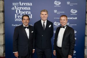Fondazione Arena di Verona, Giuseppe Riello, Carlo De Paoli, Paolo Arena, Opera Traviata Giuseppe Verdi, Paul Curran ph Confindustria Verona by Michele Franceschini