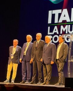 Museo Nicolis, Villafranca Verona, Enzo Mazza, Bruno Sconocchia, On. Gianmarco Mazzi, On. Antonio Tajani, Williams Di Liberatore, Conferenza delle Direttrici e dei Direttori degli Istituti Italiani di Cultura, ph Museo Nicolis
