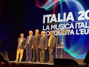 Museo Nicolis, Villafranca Verona, Enzo Mazza, Bruno Sconocchia, On. Gianmarco Mazzi, On. Antonio Tajani, Williams Di Liberatore, Conferenza delle Direttrici e dei Direttori degli Istituti Italiani di Cultura, ph Museo Nicolis
