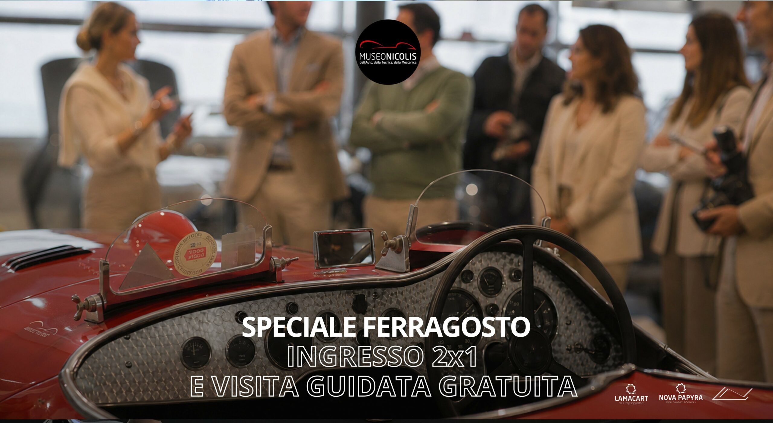 Copertina WEB - 1 Ferragosto APERTO al Museo Nicolis: ingresso 2×1, mercoledì family e visite guidate