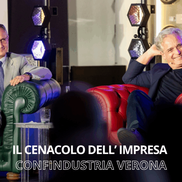 Museo Nicolis, Villafranca Verona, Il Cenacolo Dell'Impresa, Confindustria Verona, Gian Luca Rana e Matteo Borsani ph Michele Franceschini per Confindustria Verona